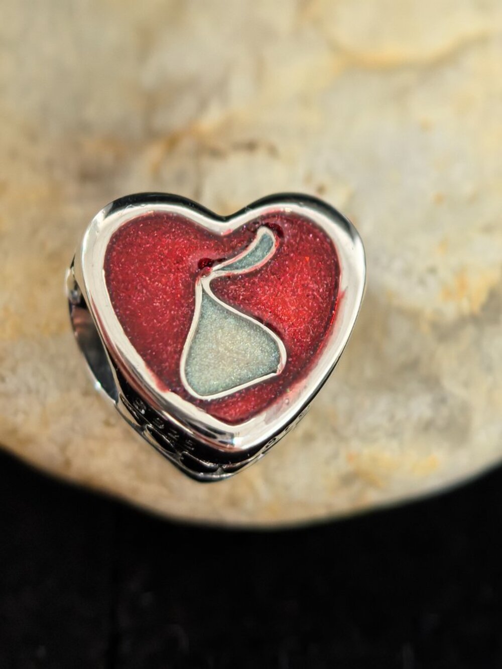 Pandora Hershey's kisses Exclusive Travel Heart Charm, S925 Silver Jewelry
